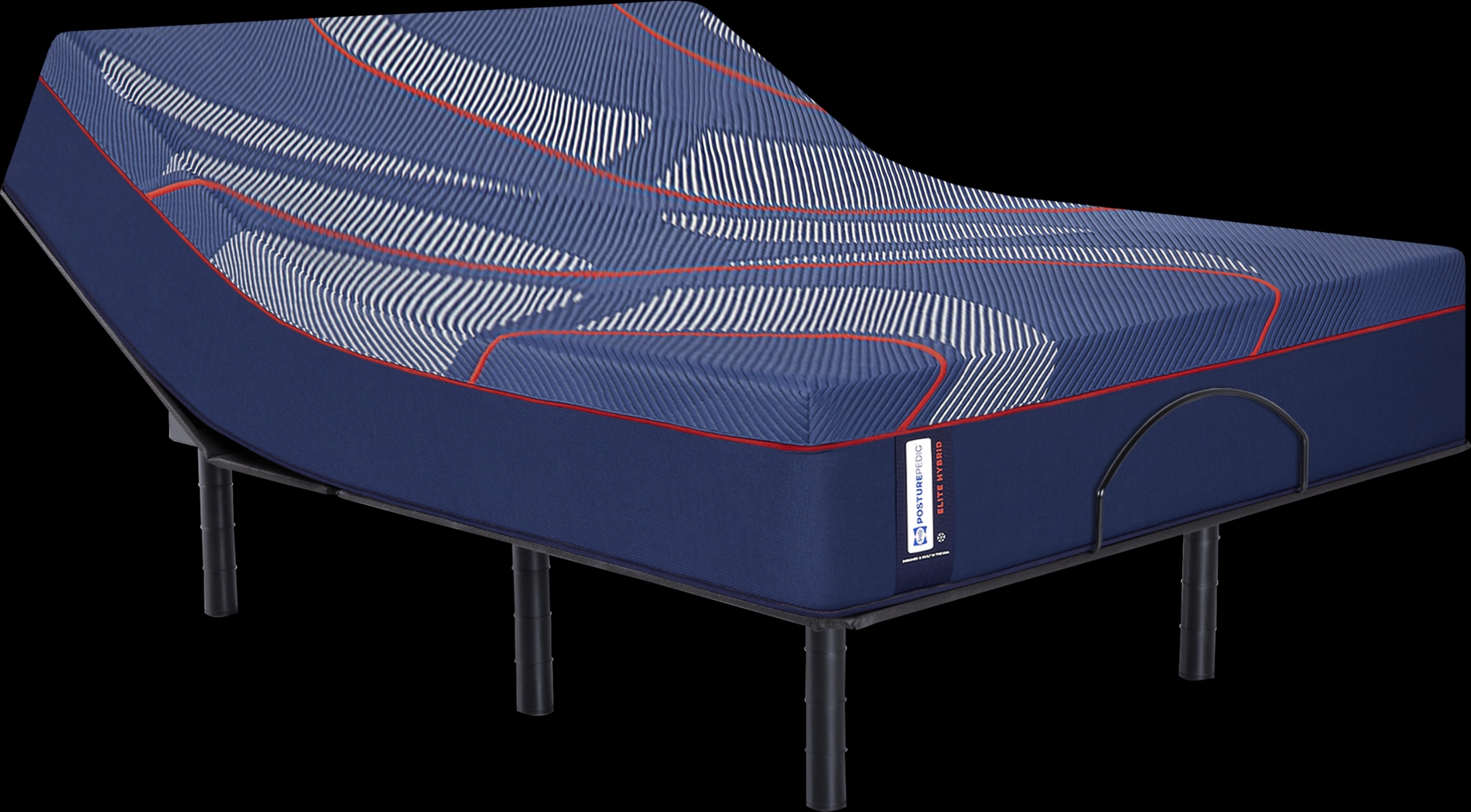 Sealy Posturepedic Hybrid Albany II Split King Mattress with Head Up Only Base - Thumbnail - Image 1