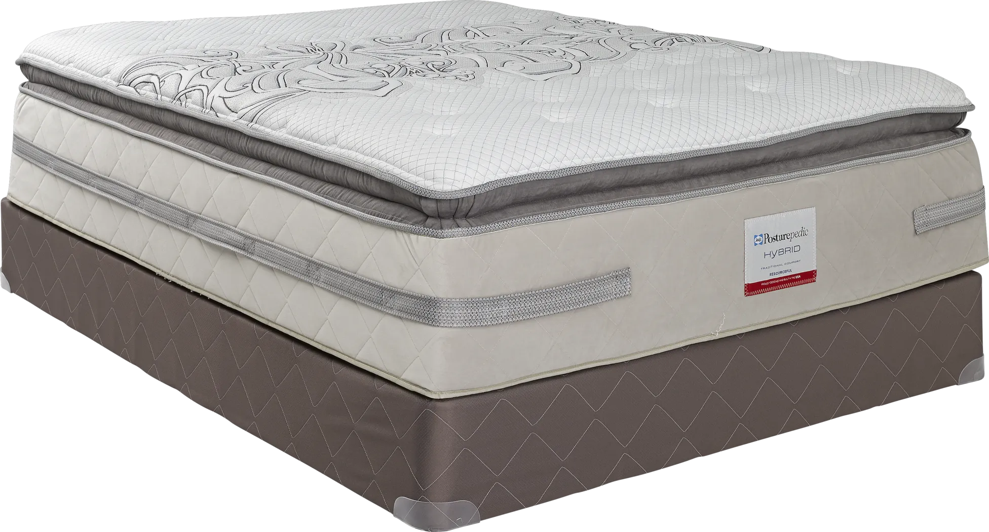 Sealy Posturepedic Hybrid Resourceful Low Profile King Mattress Set - Thumbnail - Image 1