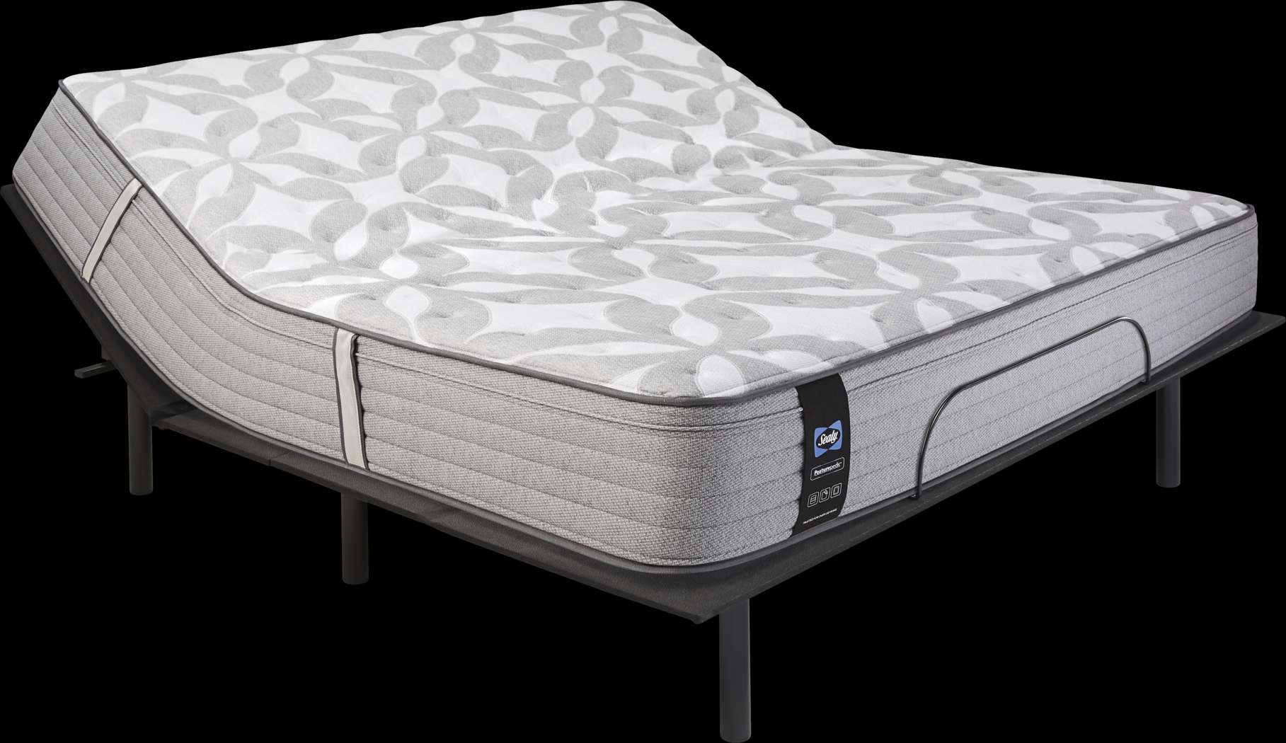 Sealy Posturepedic Lydbury King Mattress with Head Up Only Base - Thumbnail - Image 1
