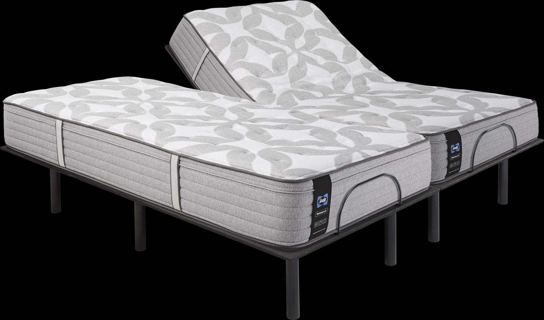 Sealy Posturepedic Lydbury Split King Mattress with Head Up Only Base - Thumbnail - Image 1
