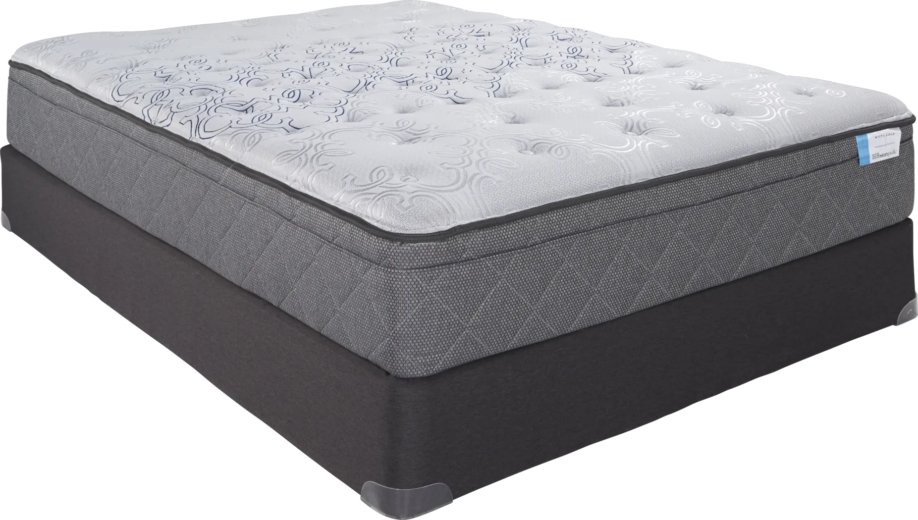 Sealy Posturepedic Mystic Gold Low Profile Queen Mattress Set - Thumbnail - Image 1