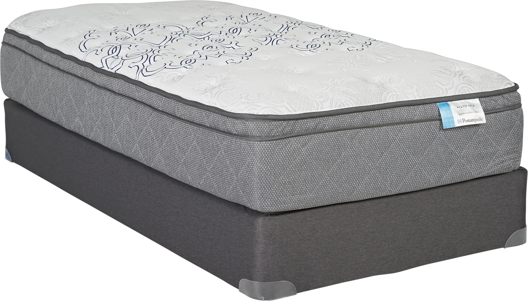 Sealy Posturepedic Mystic Gold Low Profile Twin Mattress Set - Thumbnail - Image 1
