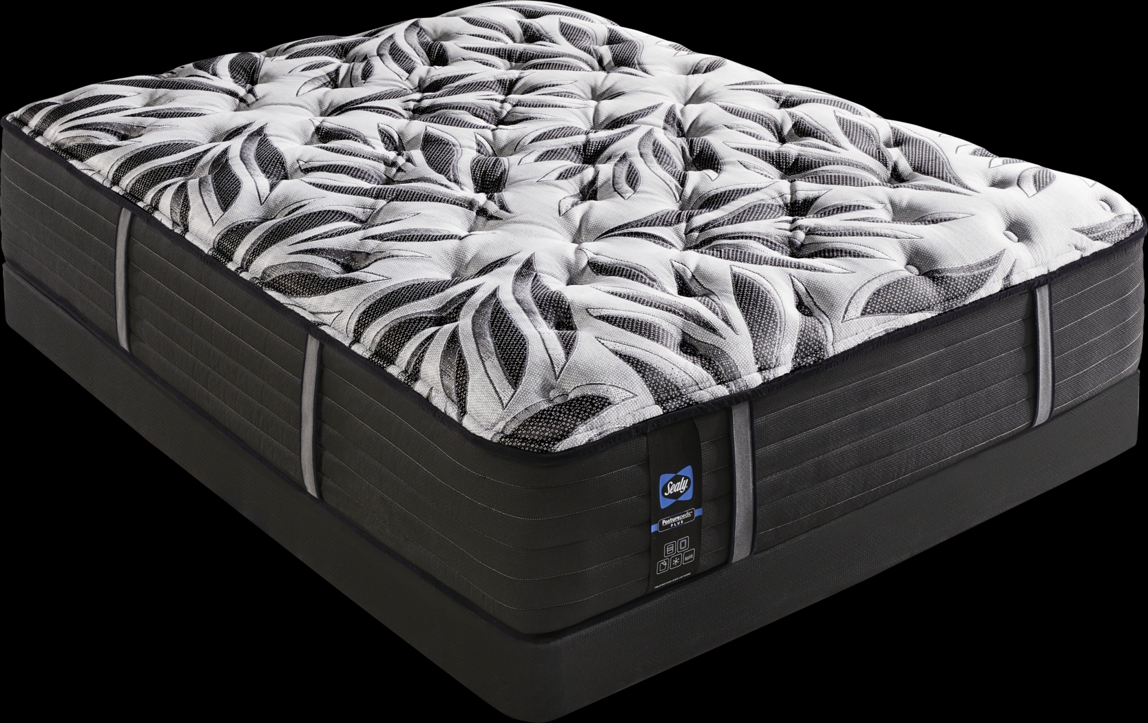 Sealy Posturepedic Plus Colliford Low Profile Queen Mattress Set - Thumbnail - Image 1