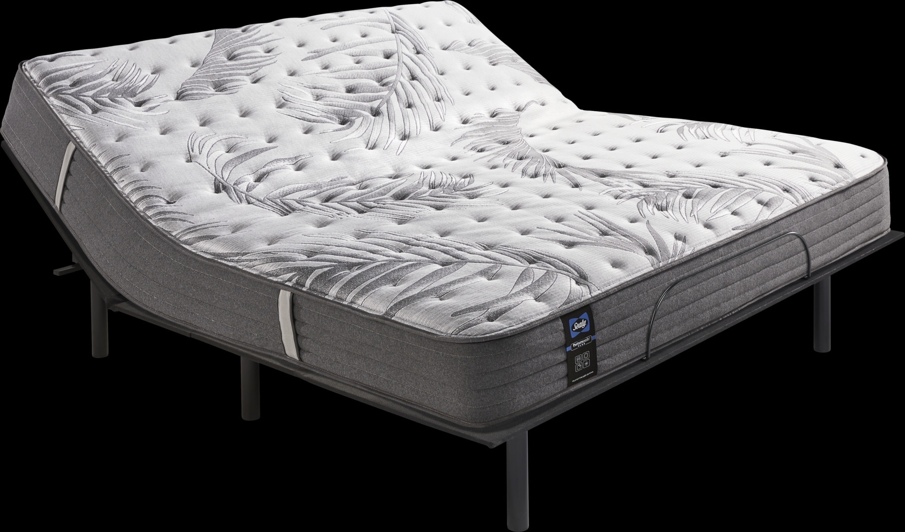 Sealy Posturepedic Plus Lockfield King Mattress with Head Up Only Base - Thumbnail - Image 1
