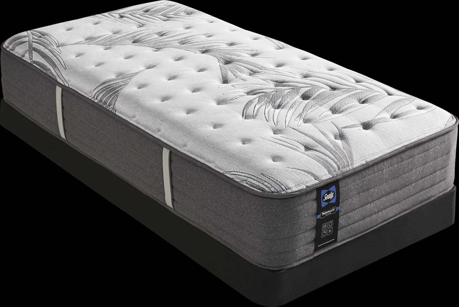 Sealy Posturepedic Plus Lockfield Low Profile Twin Mattress Set - Thumbnail - Image 1