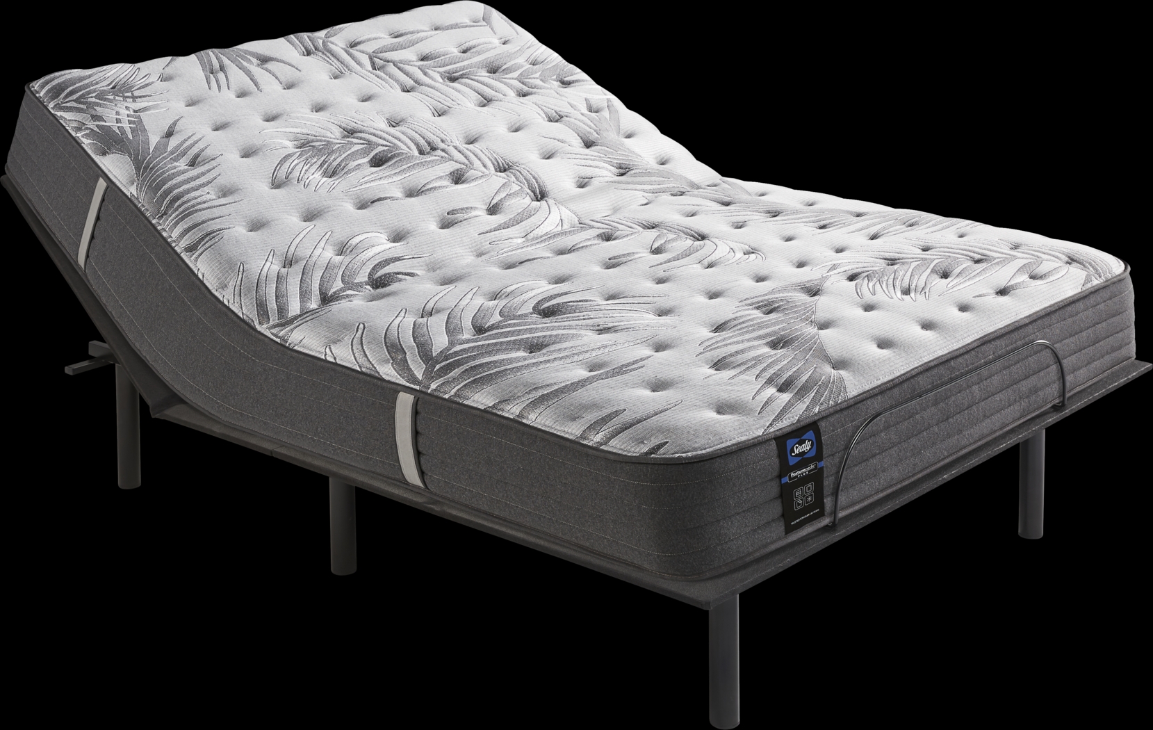 Sealy Posturepedic Plus Lockfield Queen Mattress with Head Up Only Base - Thumbnail - Image 1