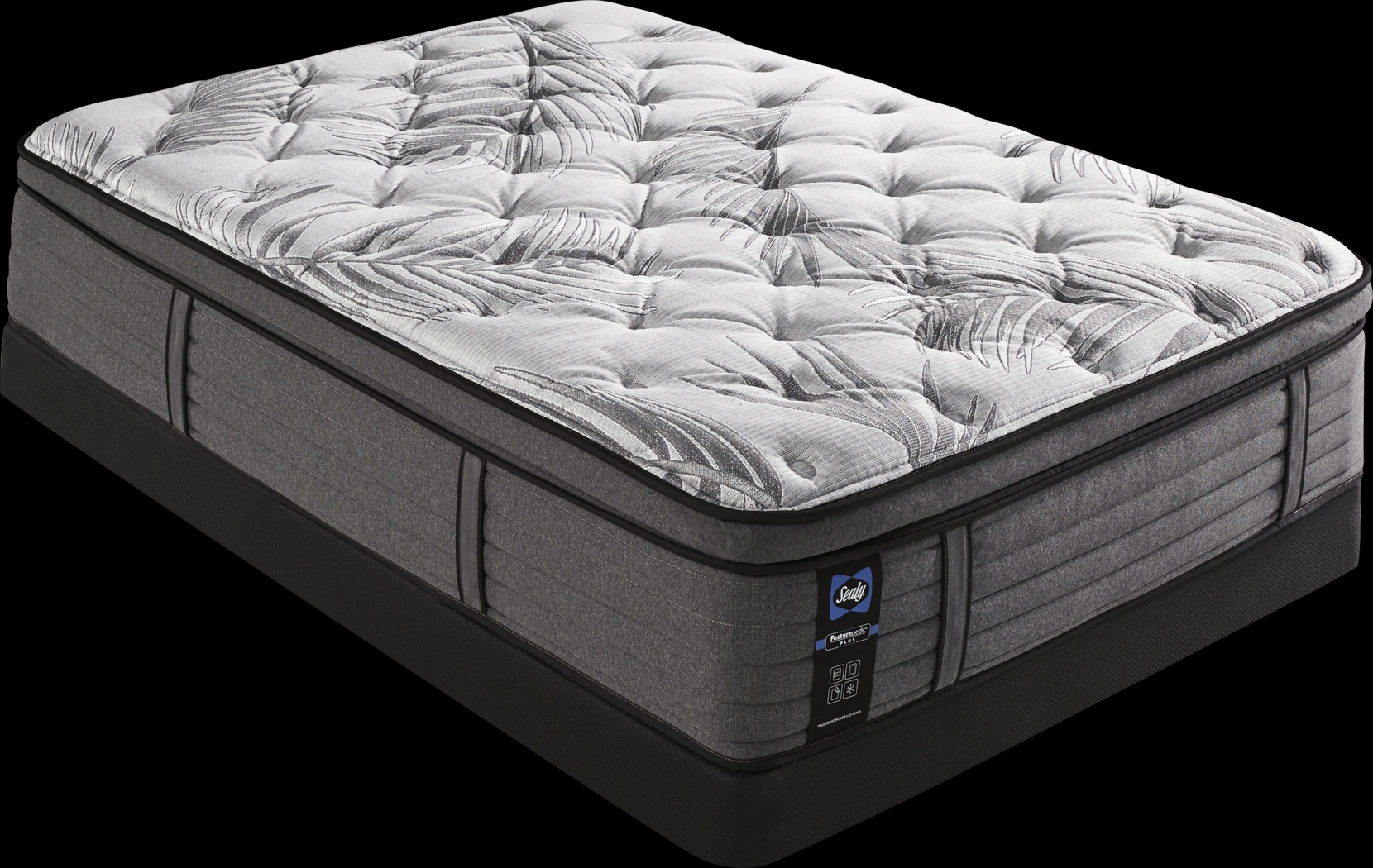 Sealy Posturepedic Plus Starley Low Profile Full Mattress Set - Thumbnail - Image 1