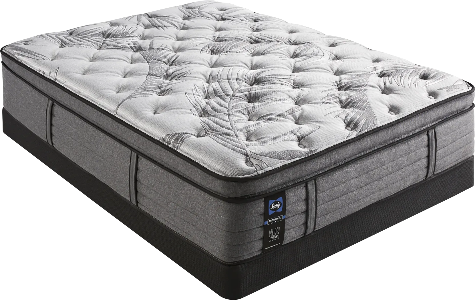 Sealy Posturepedic Plus Starley Low Profile Queen Mattress Set - Thumbnail - Image 1