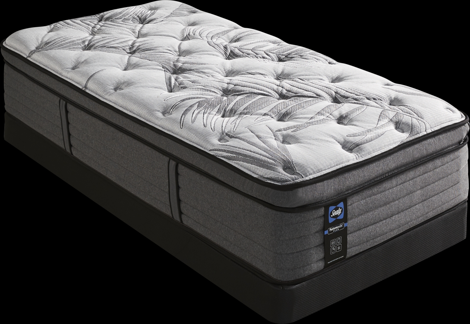 Sealy Posturepedic Plus Starley Low Profile Twin Mattress Set - Thumbnail - Image 1