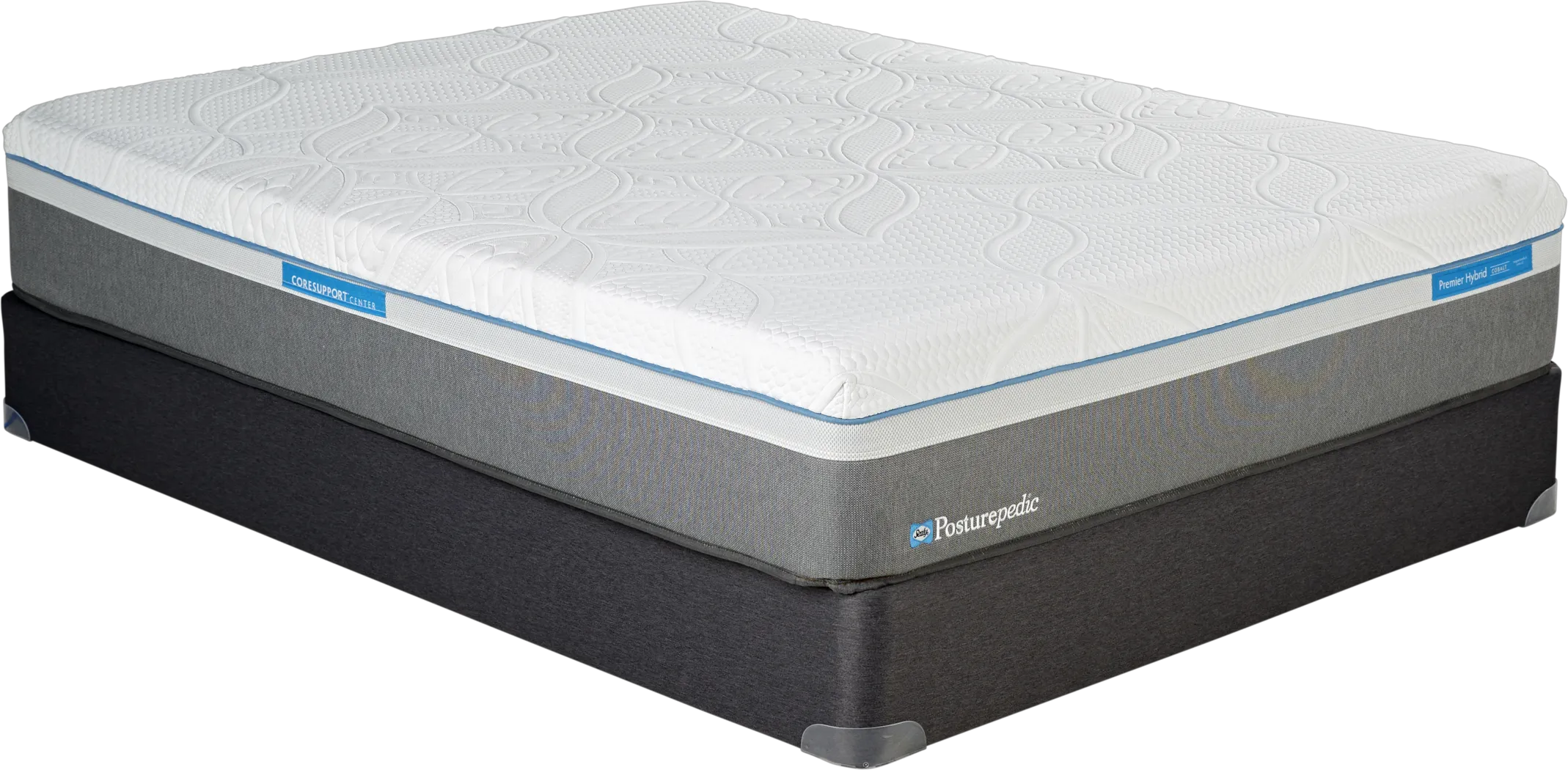 Sealy Posturepedic Premier Hybrid Cobalt Queen Mattress Set - Thumbnail - Image 1