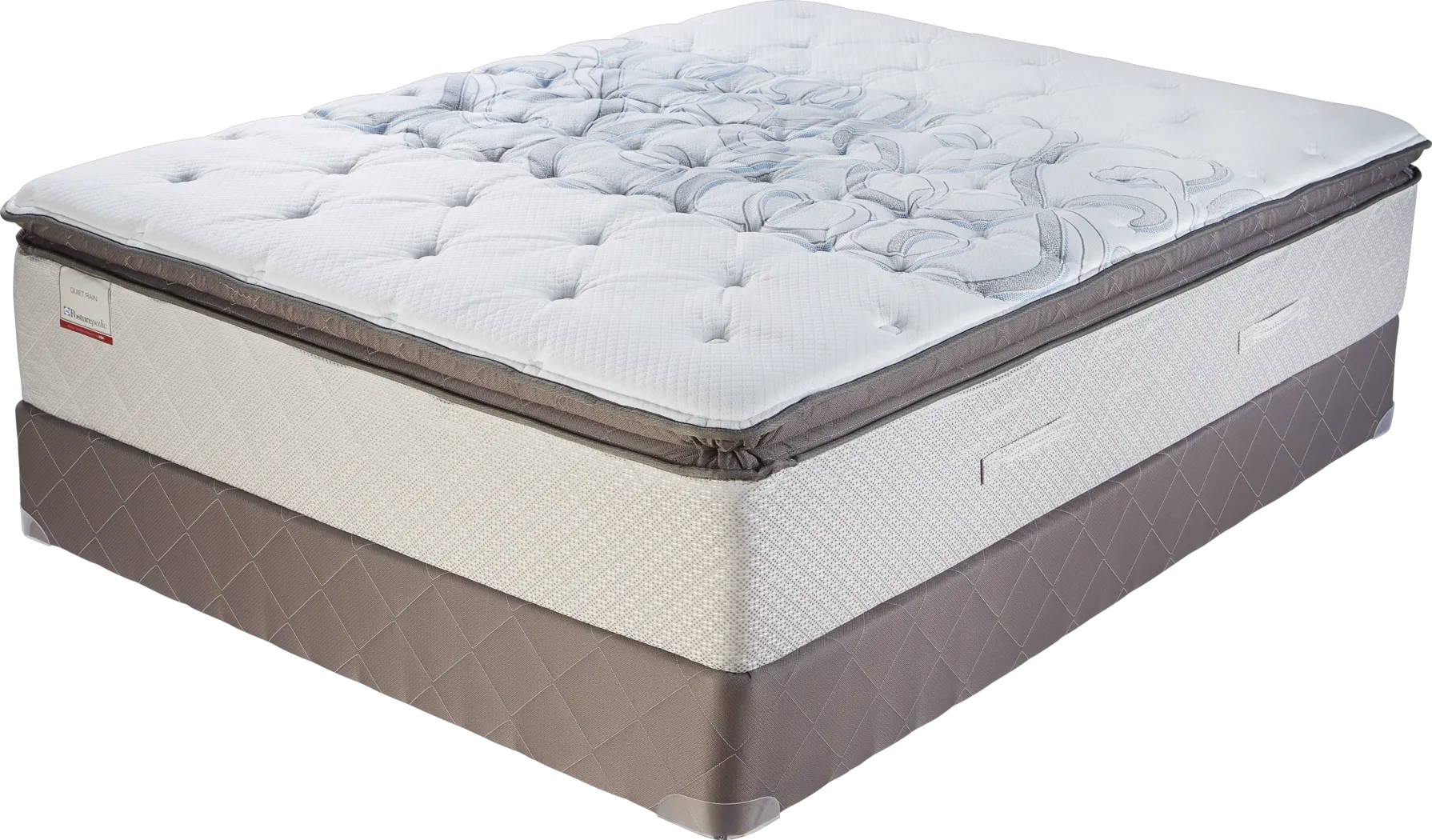 Sealy Posturepedic Quiet Rain Low Profile Queen Mattress Set - Thumbnail - Image 1