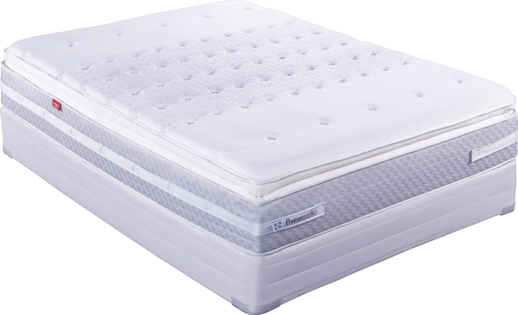 Sealy Posturepedic Serenity Pointe Queen Low Profile Mattress Set - Thumbnail - Image 1