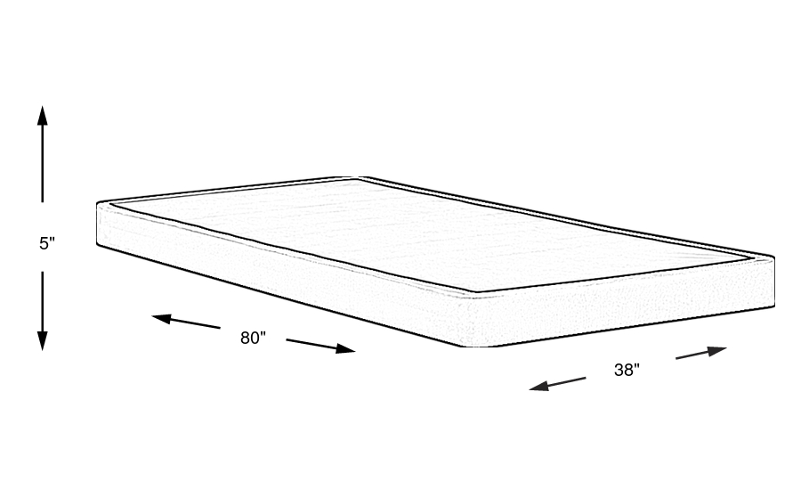 Dimension Image. Please refer to the Dimension Tab on this page for dimension details.