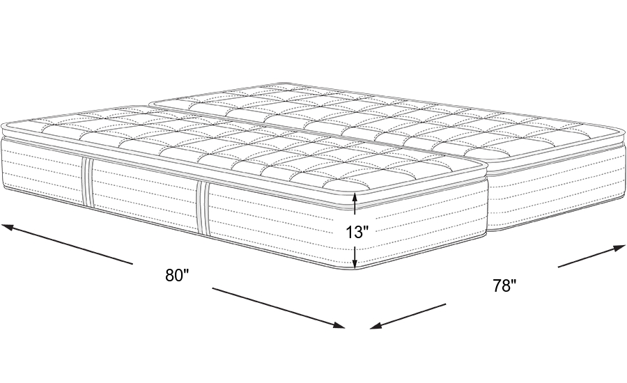 Dimension Image. Please refer to the Dimension Tab on this page for dimension details.