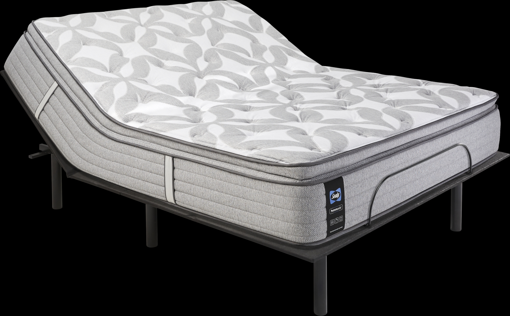 Sealy Posturepedic Weldon Queen Mattress with Head Up Only Base - Thumbnail - Image 1