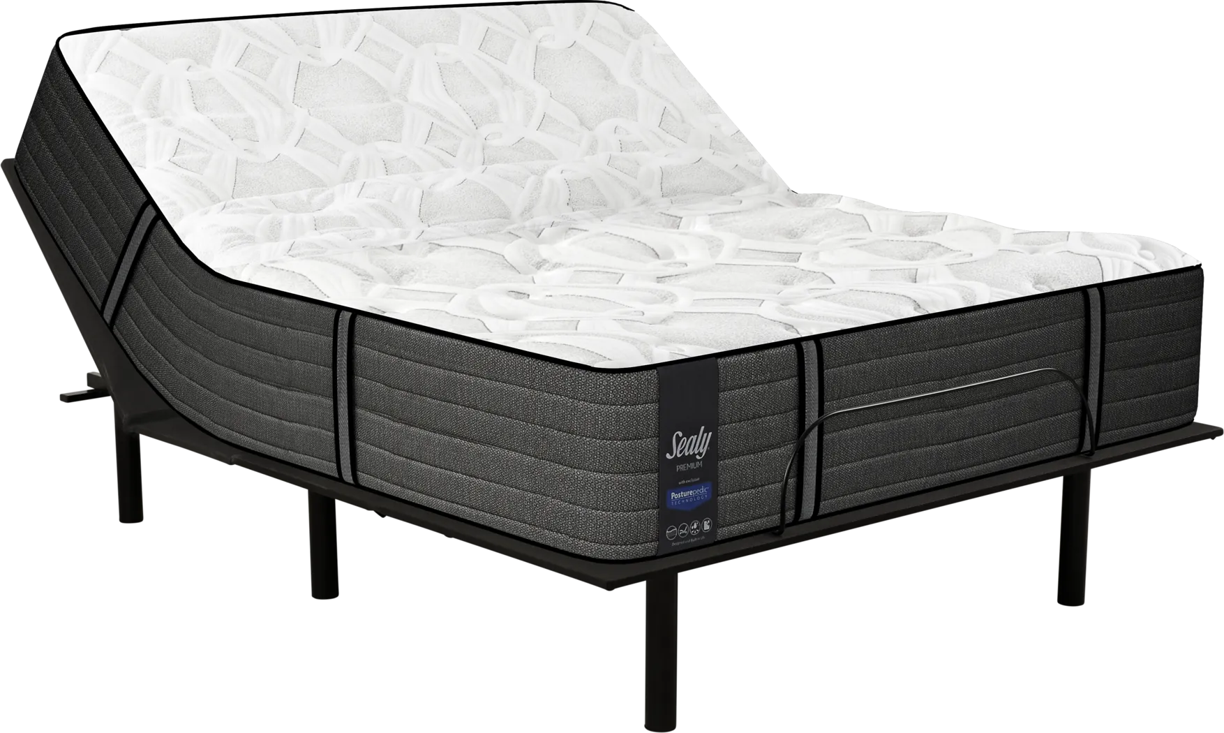 Sealy Premium Seaside Mist King Mattress with Reverie O200 Adjustable Base - Thumbnail - Image 1