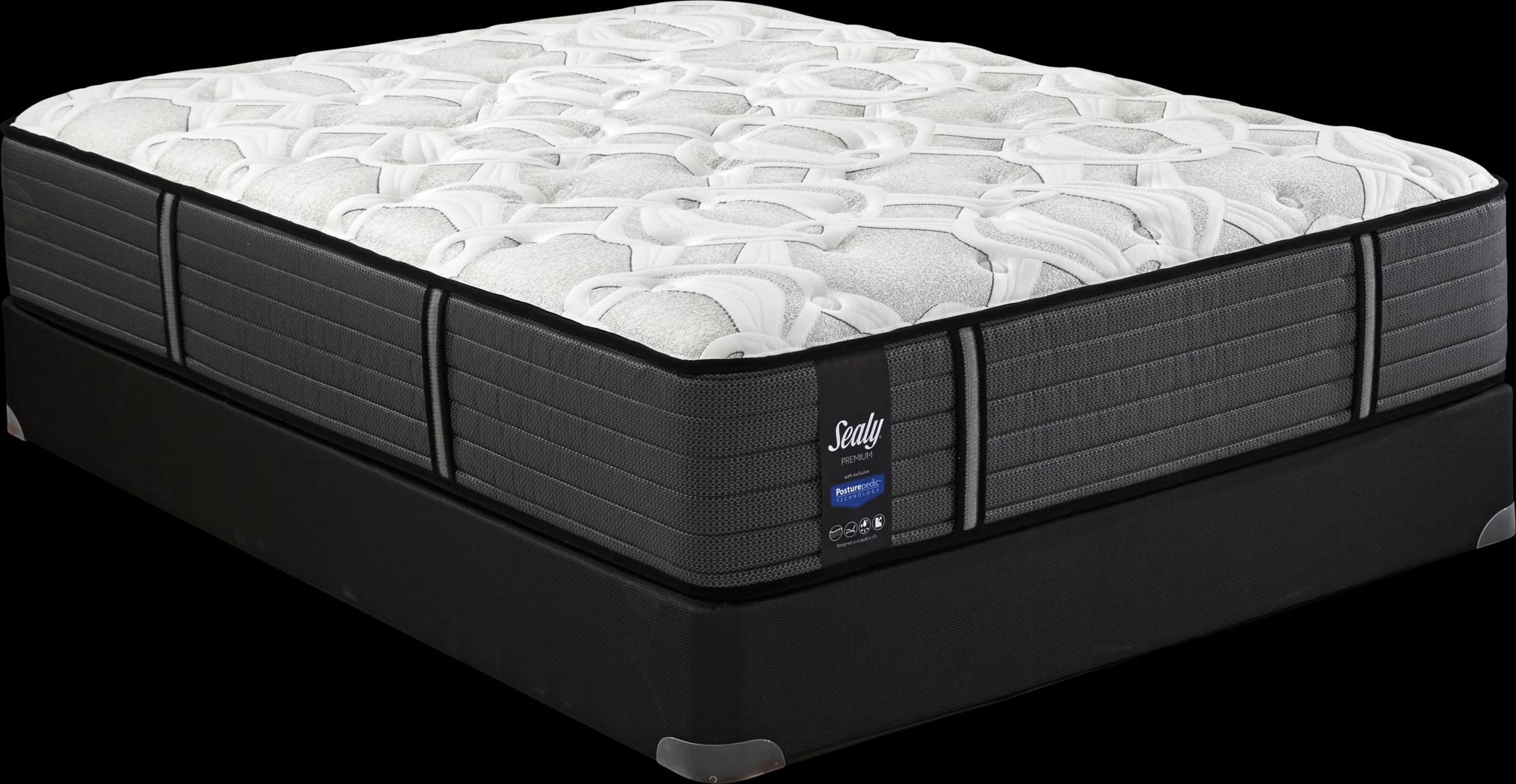 Sealy Premium Seaside Mist Low Profile King Mattress Set - Thumbnail - Image 1