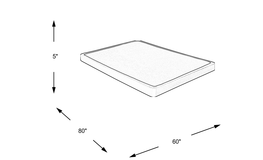 Dimension Image. Please refer to the Dimension Tab on this page for dimension details.