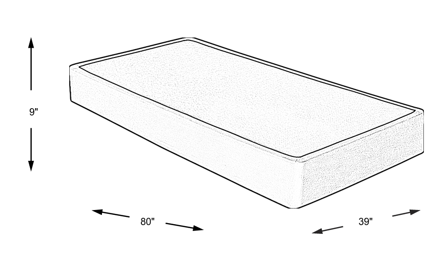 Dimension Image. Please refer to the Dimension Tab on this page for dimension details.