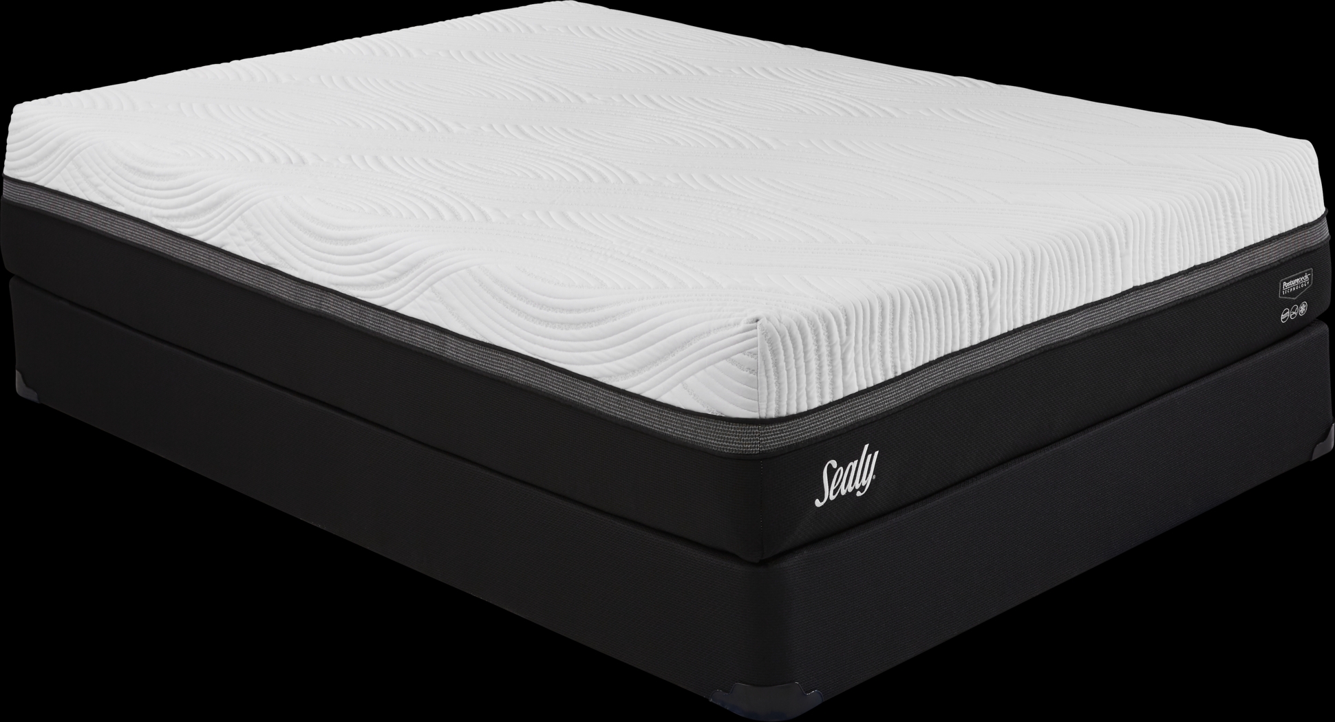 Sealy Wondrous Low Profile Queen Mattress Set - Thumbnail - Image 1