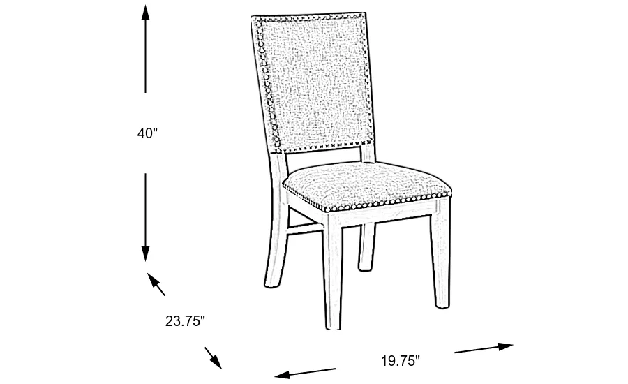 Dimension Image. Please refer to the Dimension Tab on this page for dimension details.