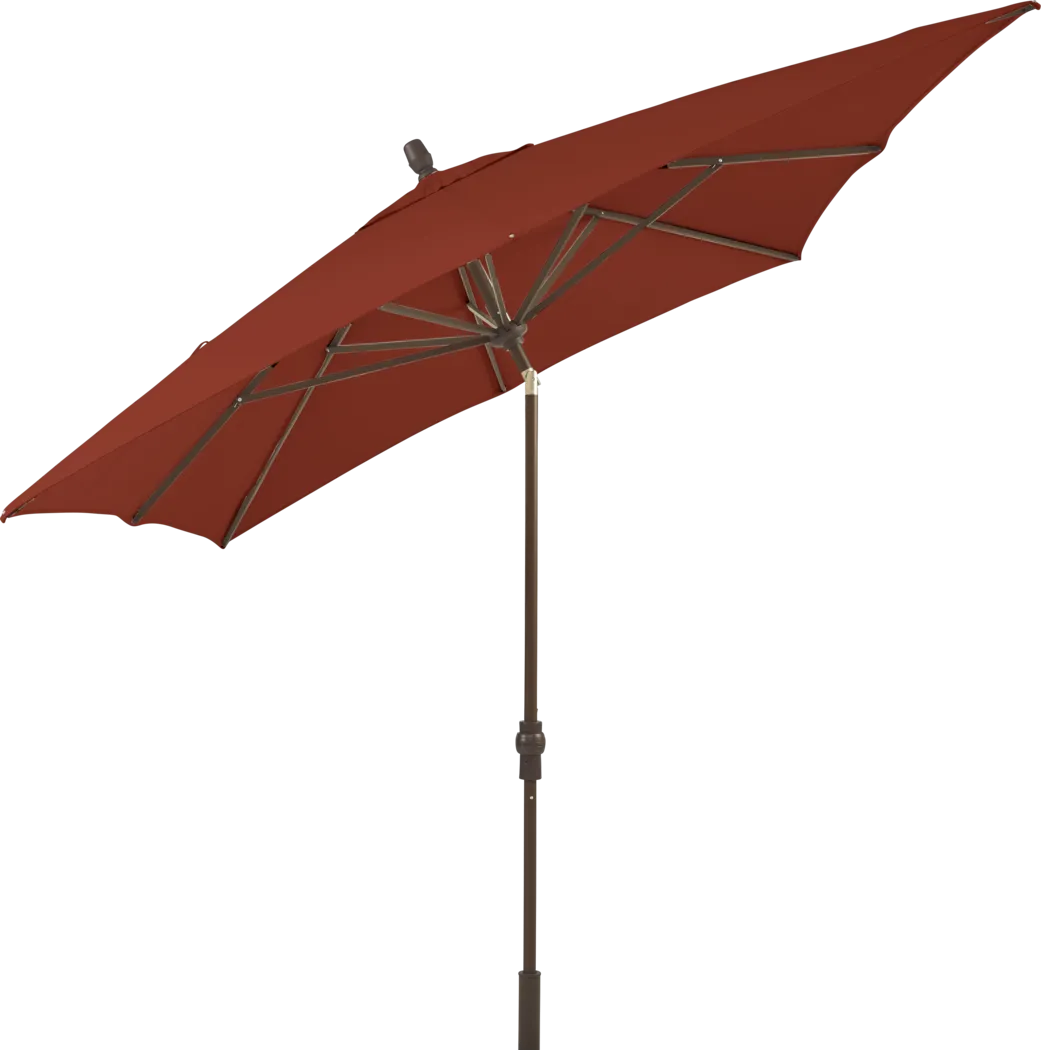 Seaport 8 x 10 Rectangle Terracotta Outdoor Umbrella - Thumbnail - Image 2