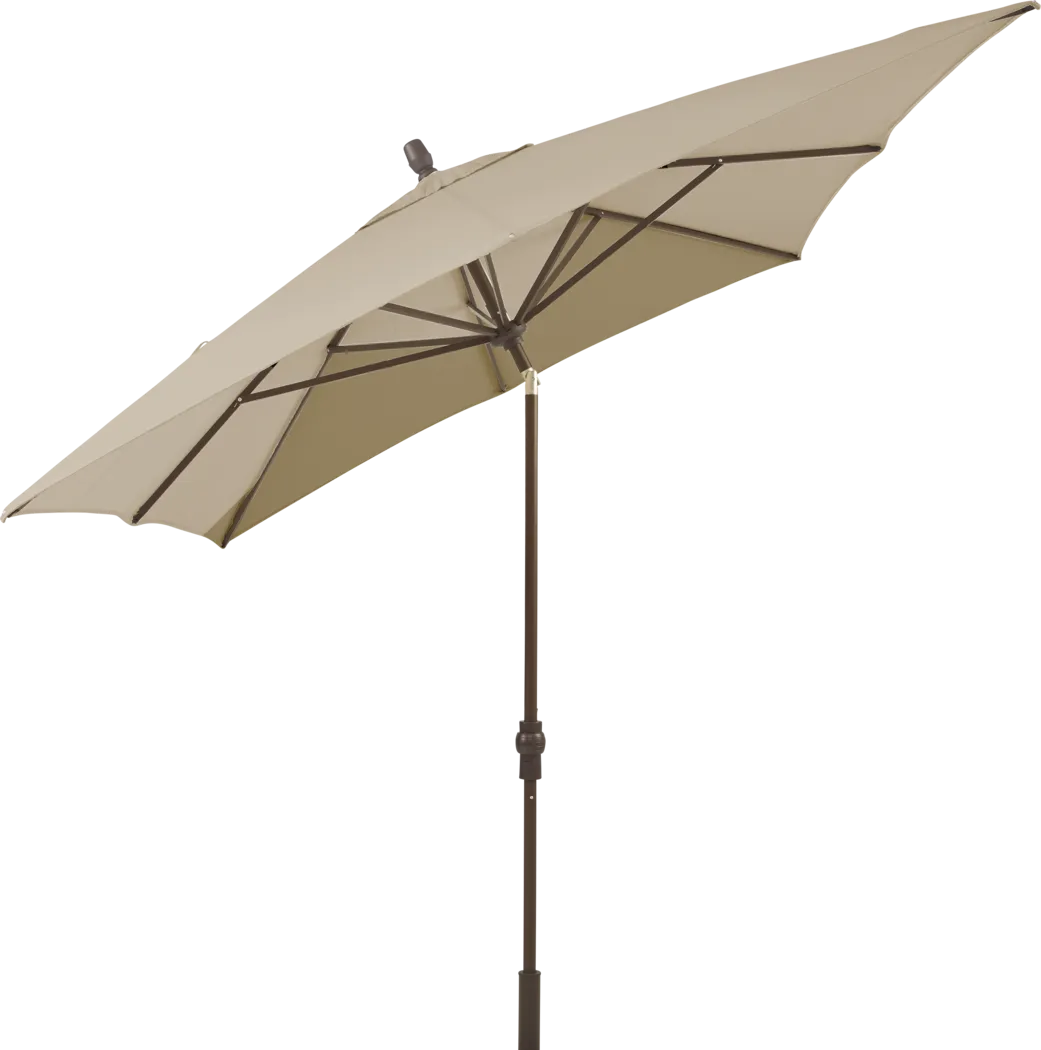 Seaport 8 x 10 Rectangle Flax Outdoor Umbrella - Thumbnail - Image 2