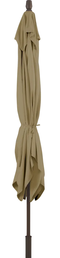 Seaport 8 x 10 Rectangle Heather Beige Outdoor Umbrella with Drumlin Vega Light - Thumbnail - Image 3