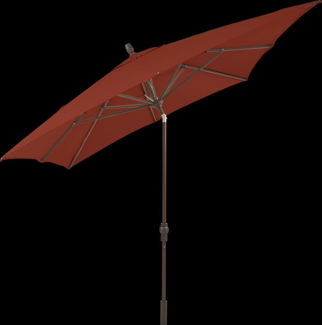 Seaport 8 x 10 Rectangle Terracotta Outdoor Umbrella - Thumbnail - Image 2