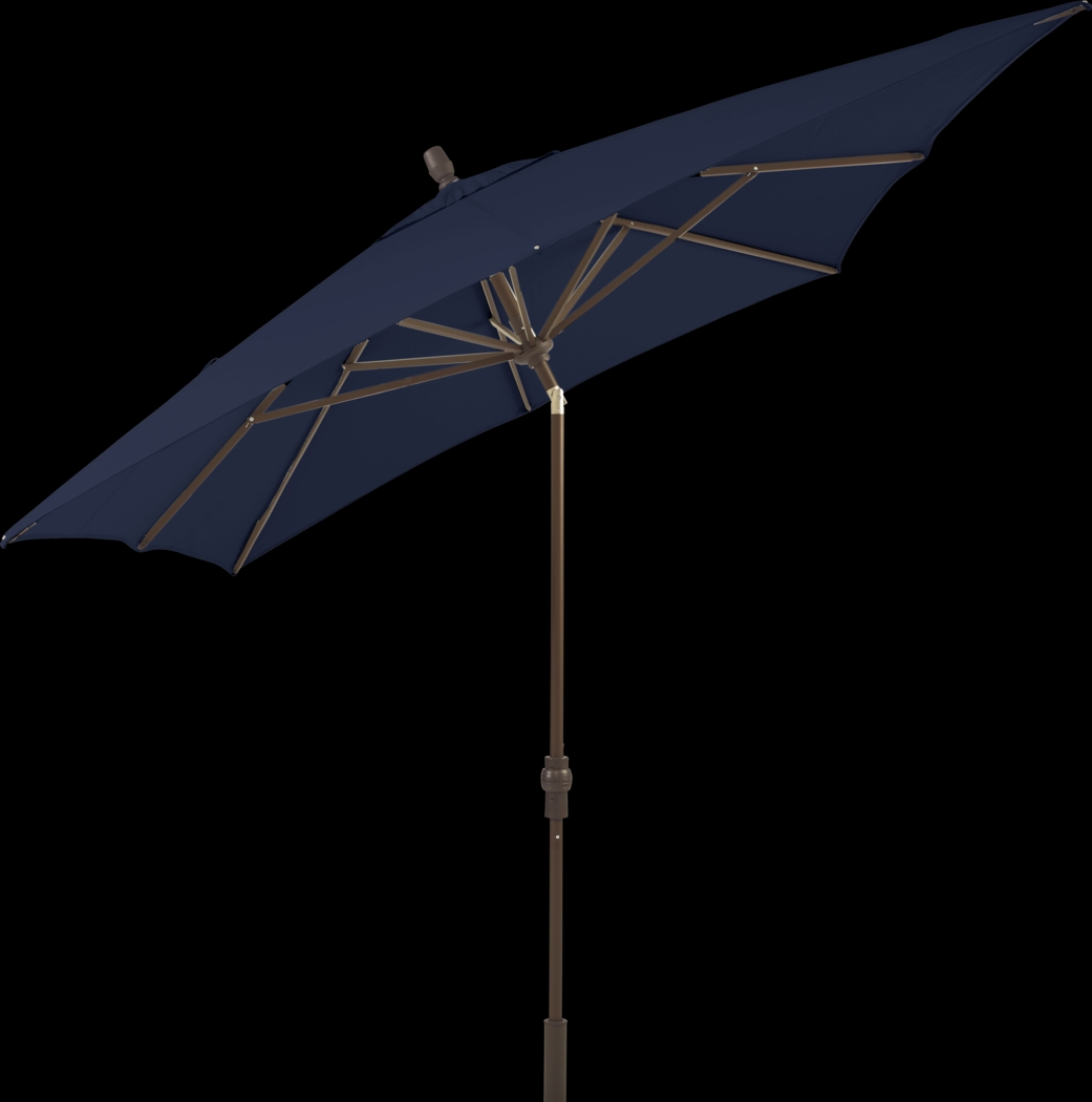 Seaport 8 x 10 Rectangle Navy Outdoor Umbrella - Thumbnail - Image 2