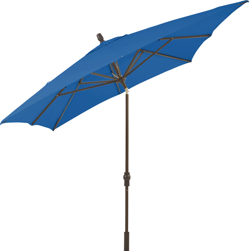 Seaport 8 x 10 Rectangle Pacific Blue Outdoor Umbrella - Thumbnail - Image 2