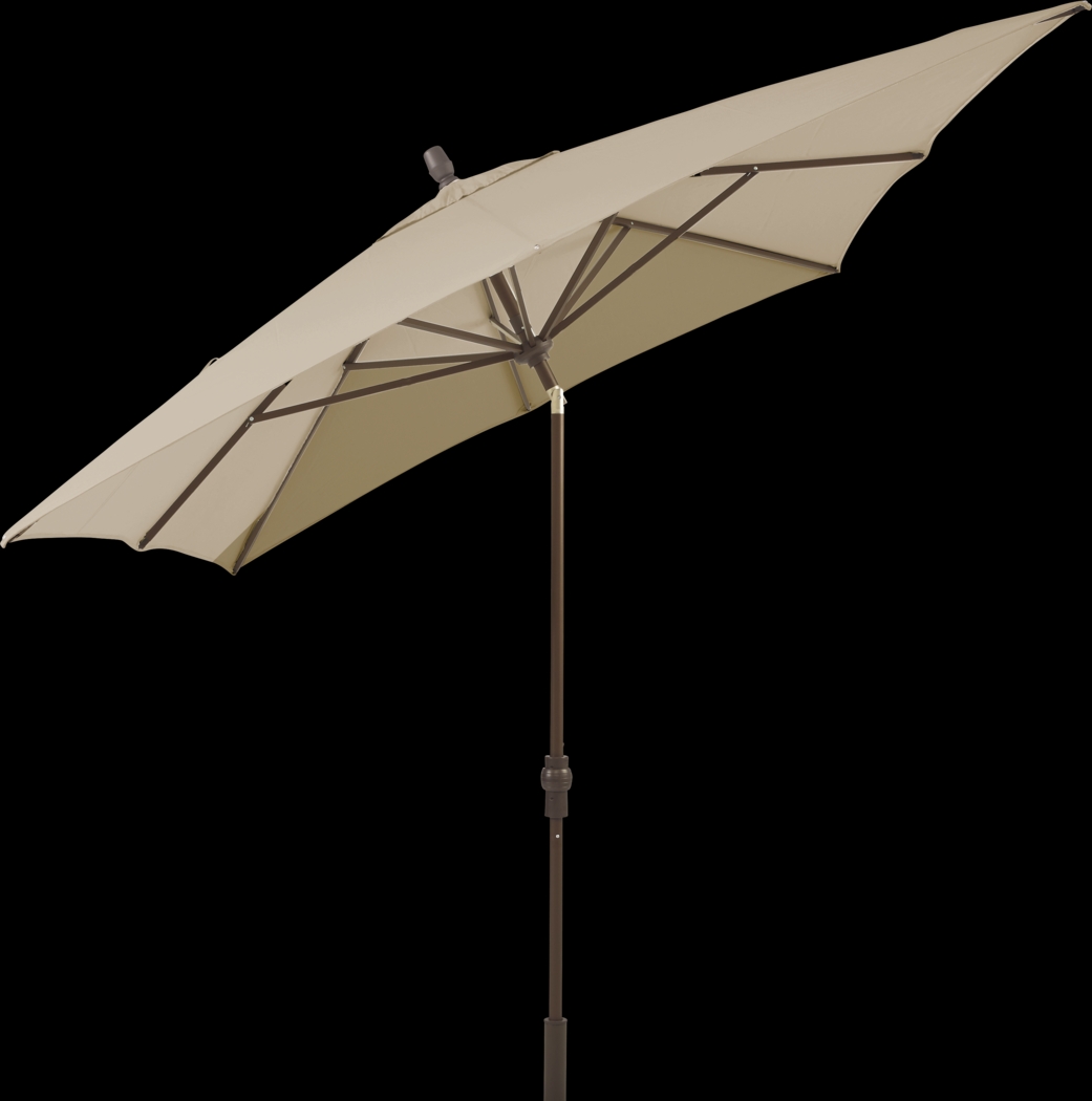 Seaport 8 x 10 Rectangle Flax Outdoor Umbrella - Thumbnail - Image 2