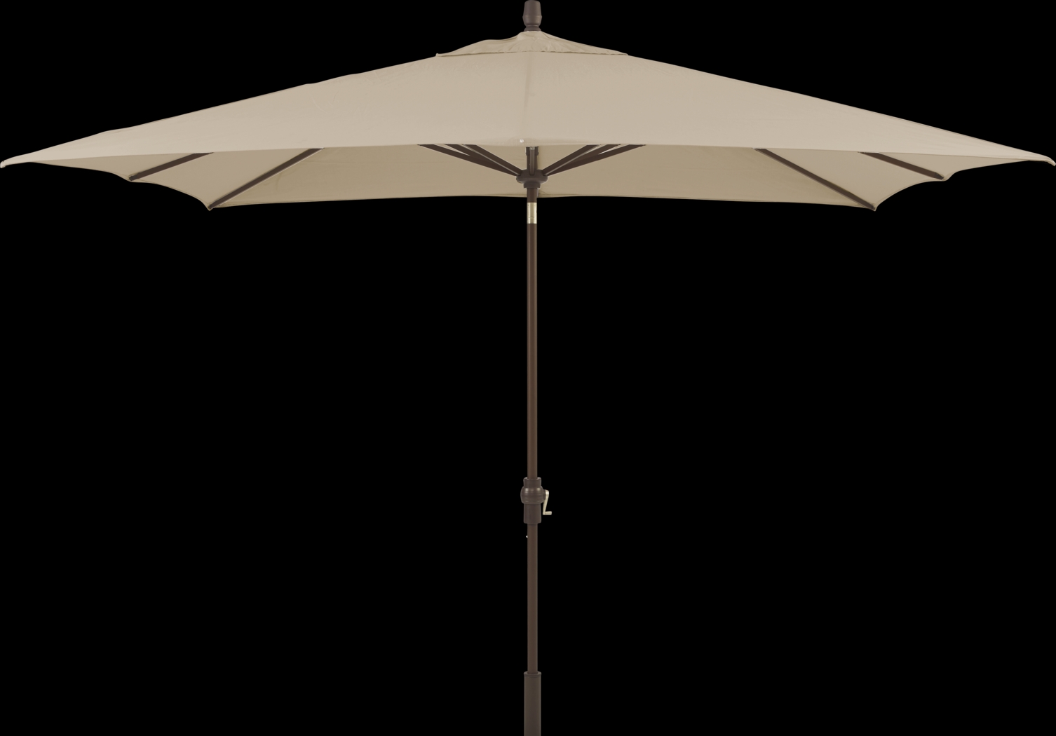 Seaport 8 x 10 Rectangle Flax Outdoor Umbrella - Thumbnail - Image 1