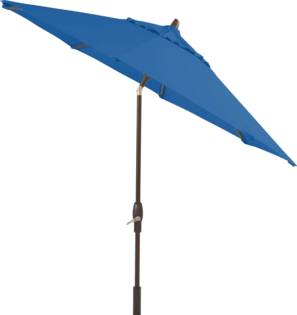 Seaport 9' Octagon Cobalt Outdoor Umbrella - Thumbnail - Image 2