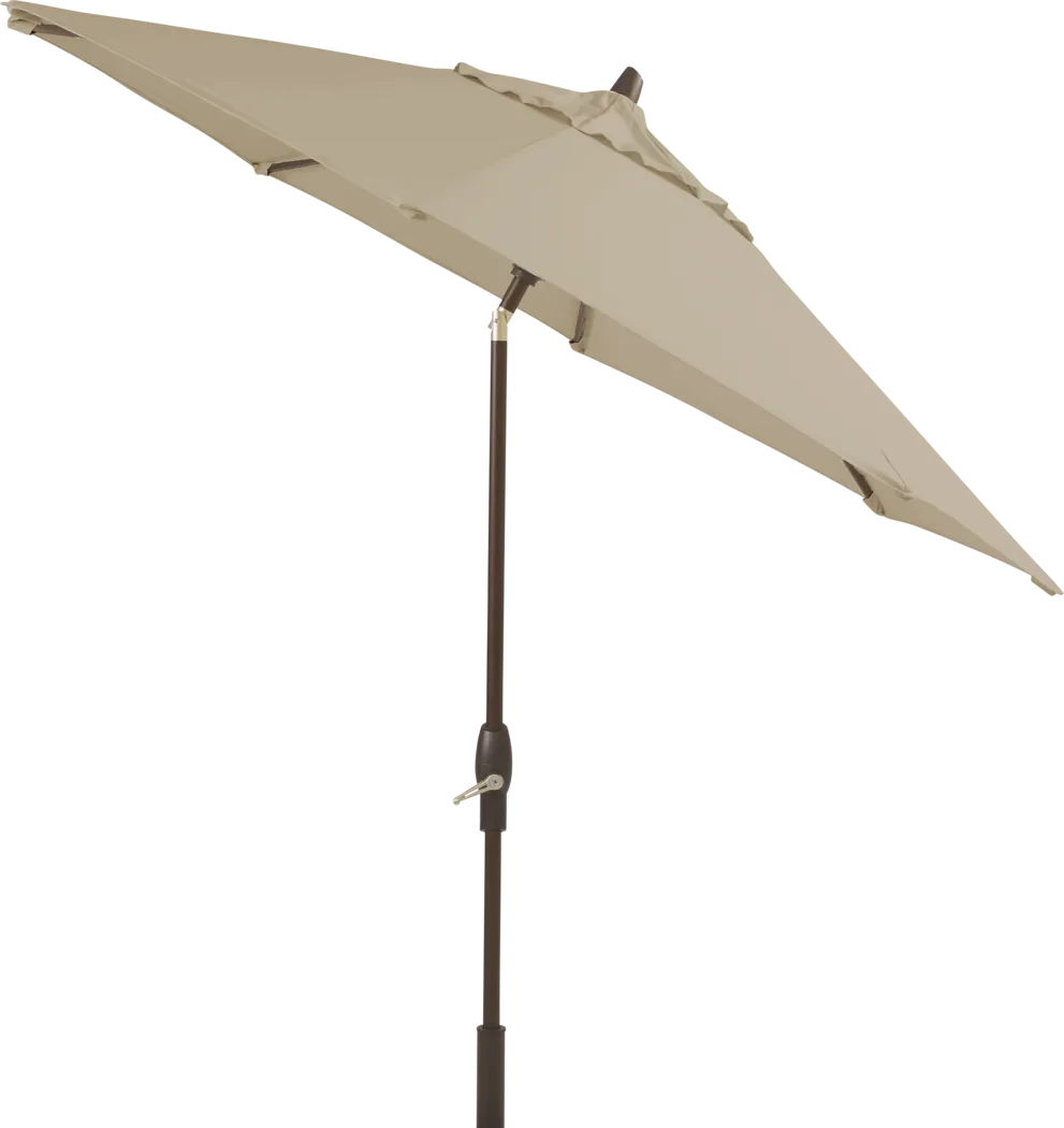 Seaport 9' Octagon Flax Outdoor Umbrella with Drumlin Vega Light - Thumbnail - Image 2