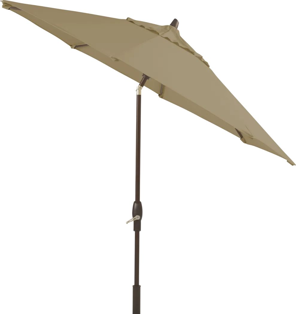 Seaport 9' Octagon Heather Beige Outdoor Umbrella with Drumlin Vega Light - Thumbnail - Image 2