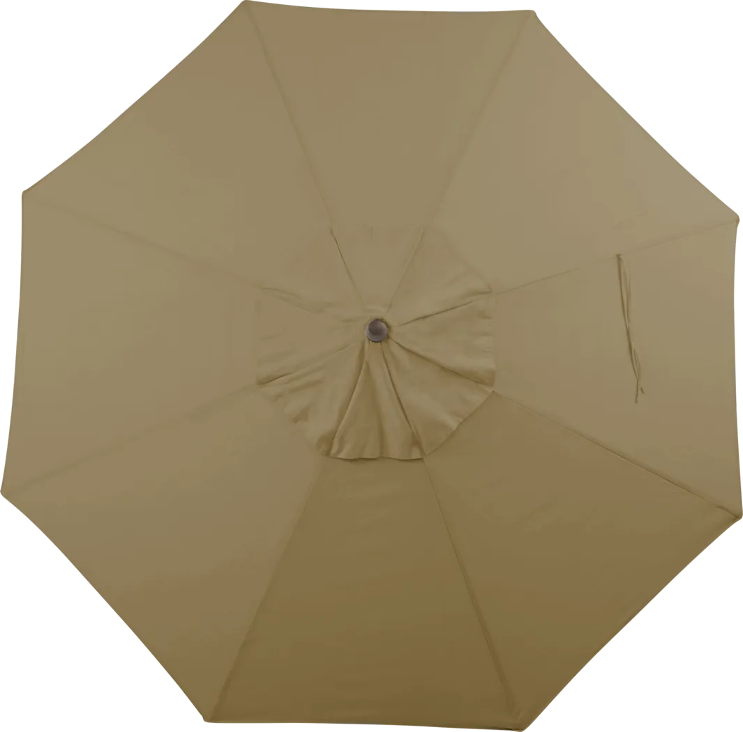 Seaport 9' Octagon Heather Beige Outdoor Umbrella - Thumbnail - Image 3