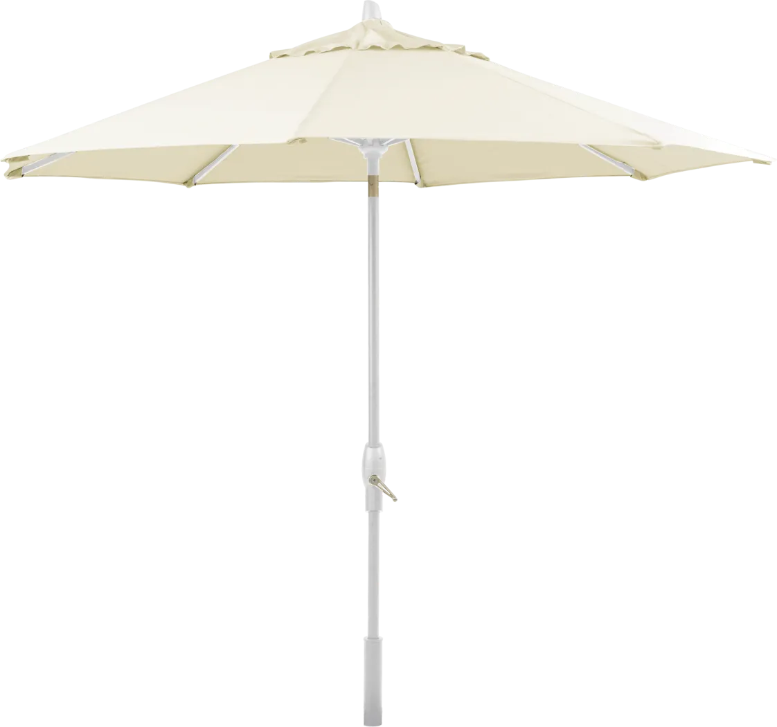 Seaport 9' Octagon Natural Outdoor Umbrella with Drumlin Vega Light - Image 1