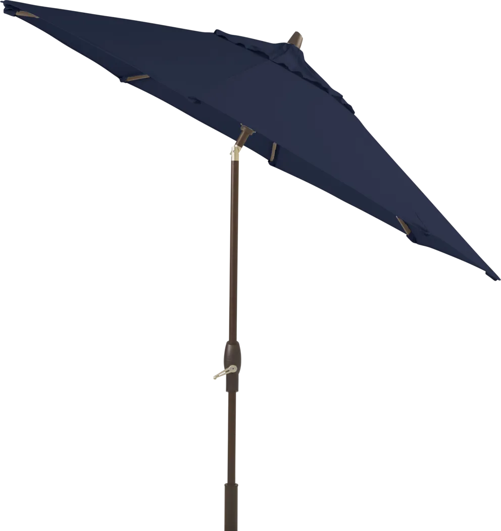 Seaport 9' Octagon Navy Outdoor Umbrella with Drumlin Vega Light - Thumbnail - Image 2