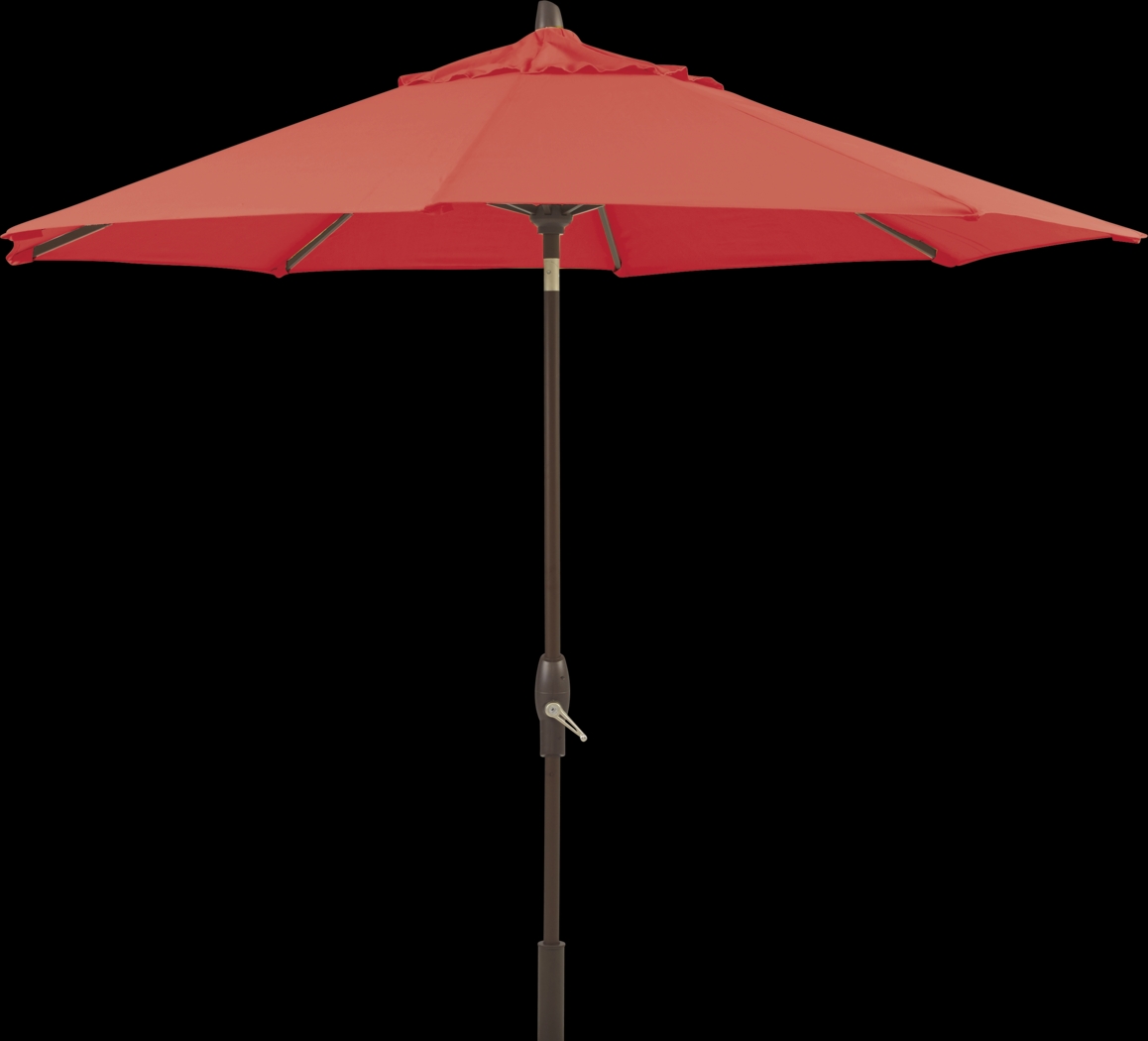 Seaport 9' Octagon Orange Outdoor Umbrella - Thumbnail - Image 1