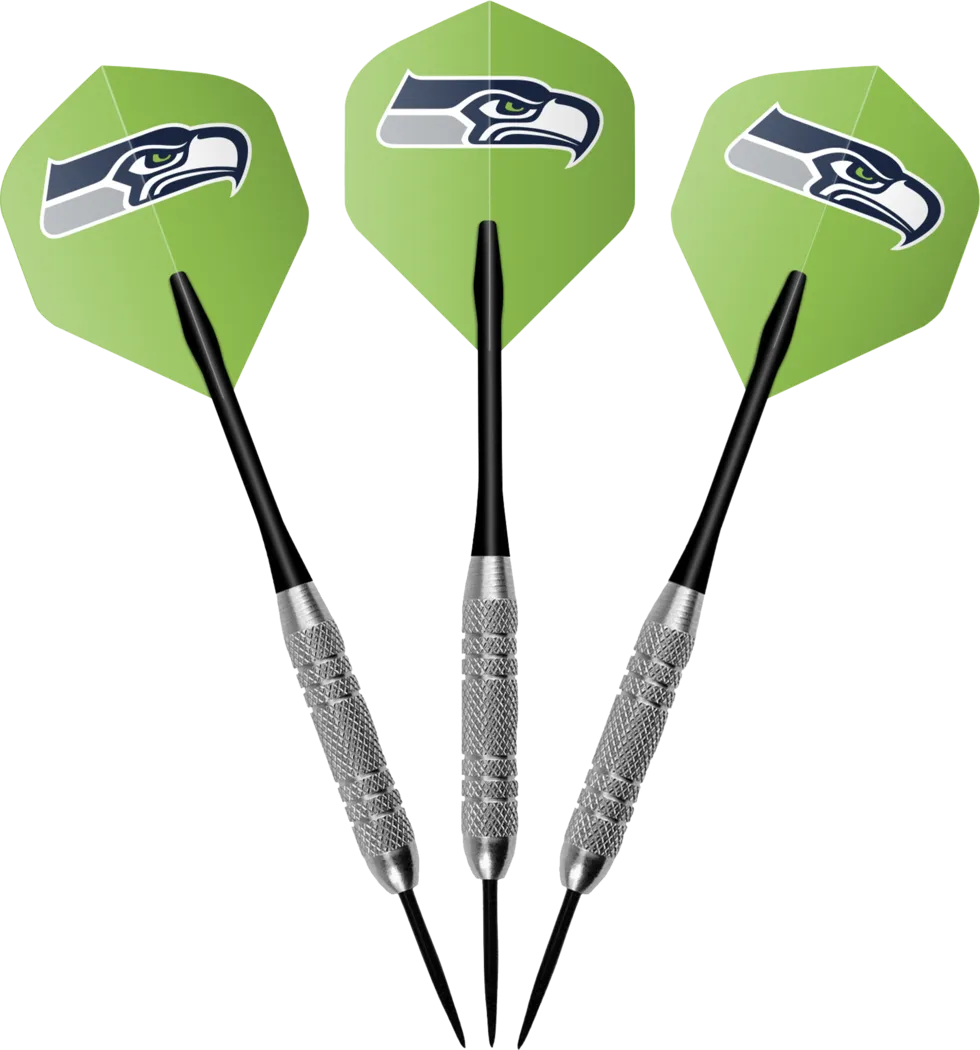 Seattle Seahawks Black Dartboard Set - Image 5