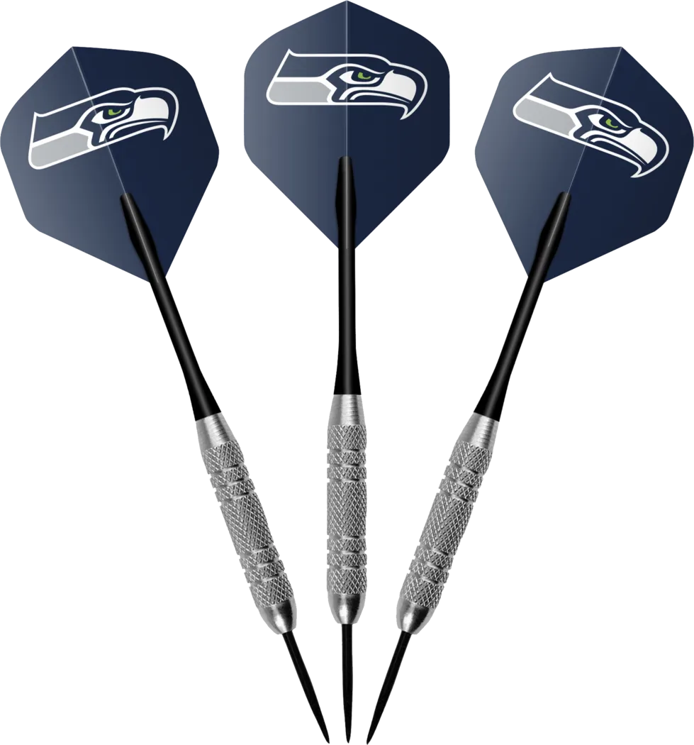 Seattle Seahawks Black Dartboard Set - Image 6