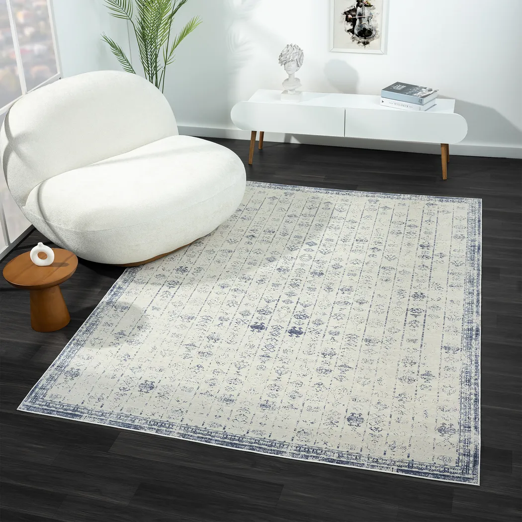 Secka Blue 5'3 x 7' Rug - Thumbnail - Image 2