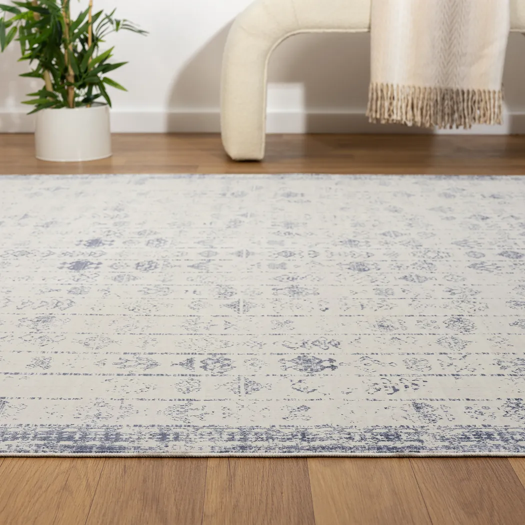 Secka Blue 5'3 x 7' Rug - Thumbnail - Image 4