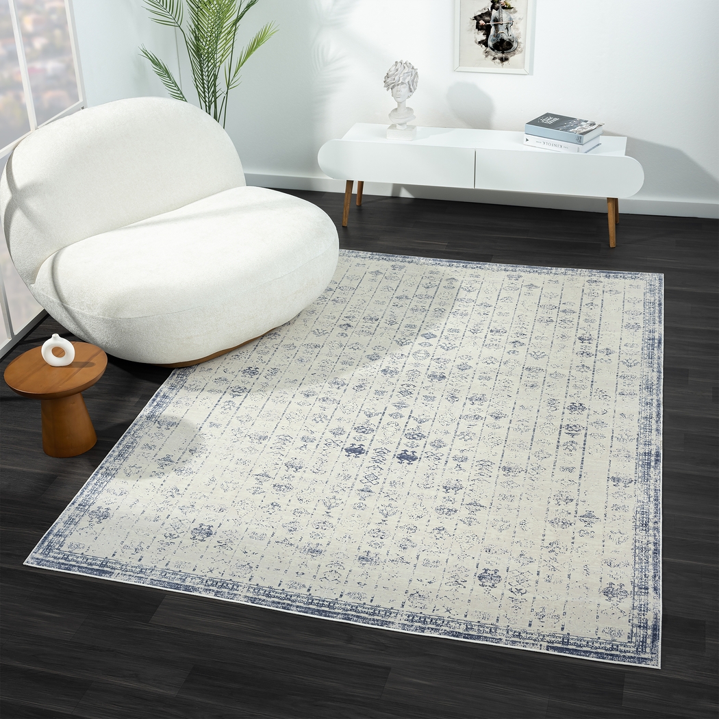 Secka Blue 7'10 x 9'10 Rug - Thumbnail - Image 2