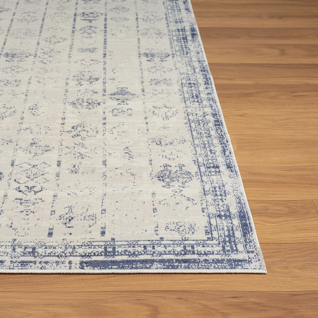Secka Blue 7'10 x 9'10 Rug - Thumbnail - Image 7