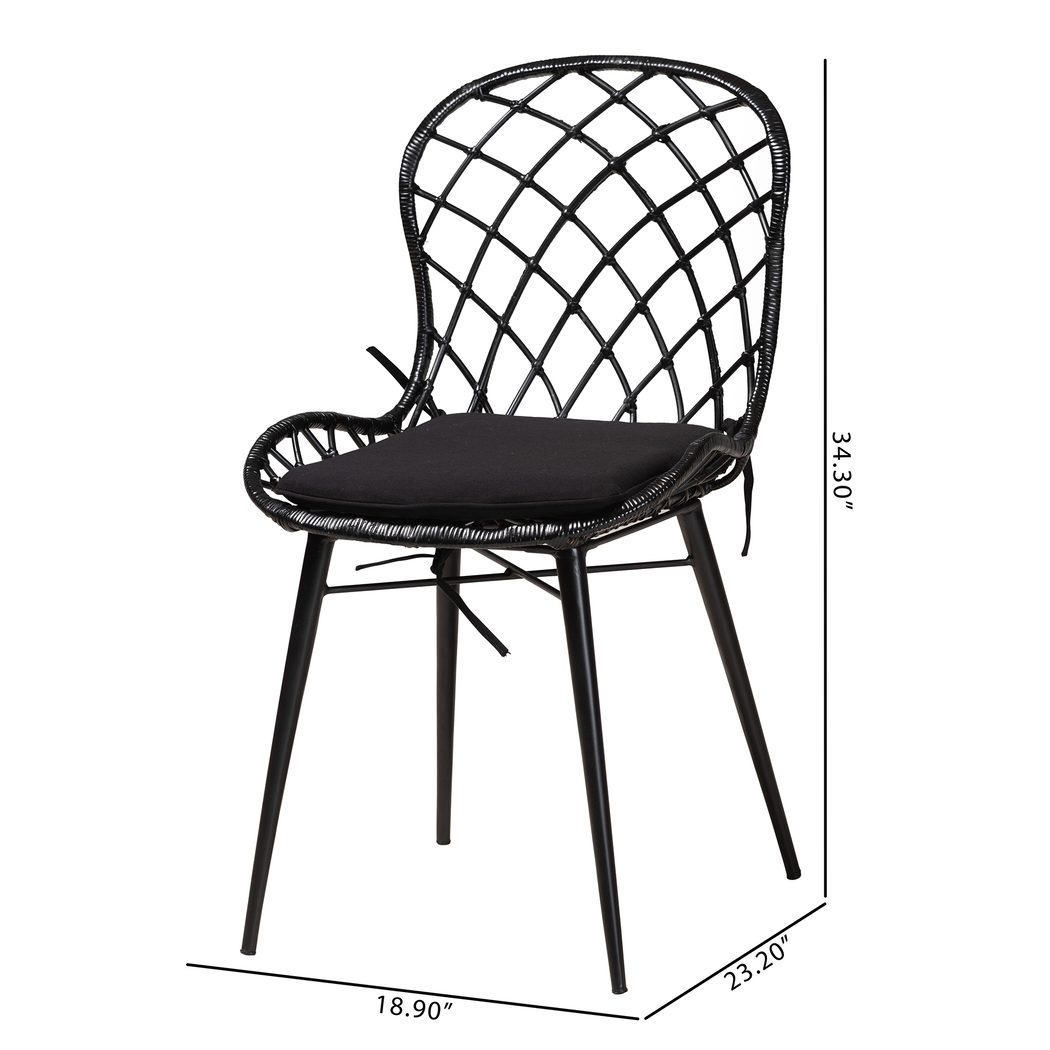 Seconset Black Dining Chair, Set of 2 - Thumbnail - Image 9