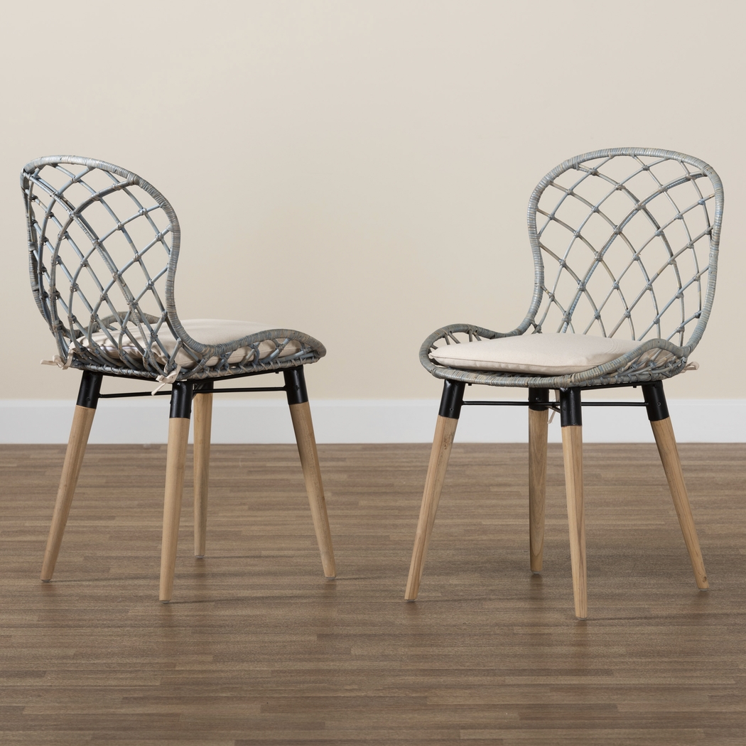 Seconset Light Blue Side Chair, Set of 2 - Thumbnail - Image 3