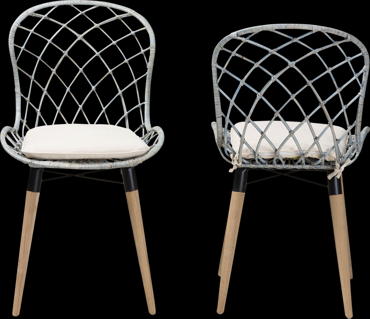 Seconset Light Blue Side Chair, Set of 2 - Thumbnail - Image 4