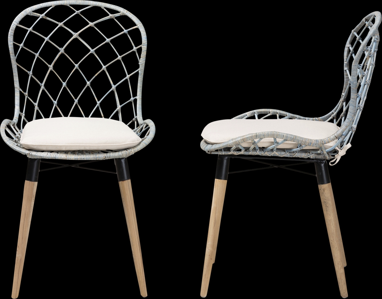 Seconset Light Blue Side Chair, Set of 2 - Thumbnail - Image 5